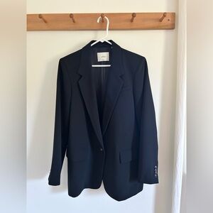 Aritzia Wilfred Generation Blazer - Crepette, Size 12, Black